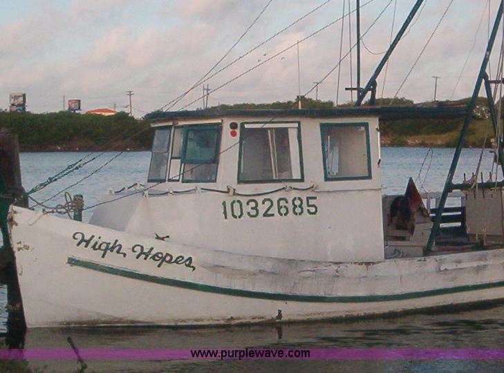 image for item A1188 1972 High Hopes shrimp boat