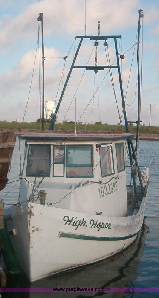 image for item A1188 1972 High Hopes shrimp boat