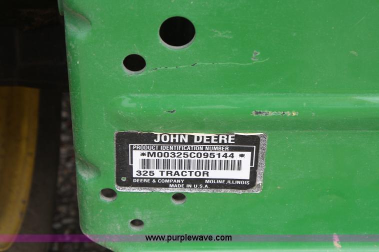 image for item A2206 John Deere 325 lawn mower