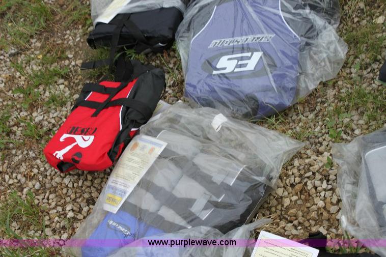 Assorted life jackets and boat fenders in Abilene, KS Item A2594 sold