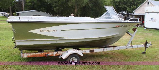 image for item A2614 Duracraft 16' aluminum deep V boat