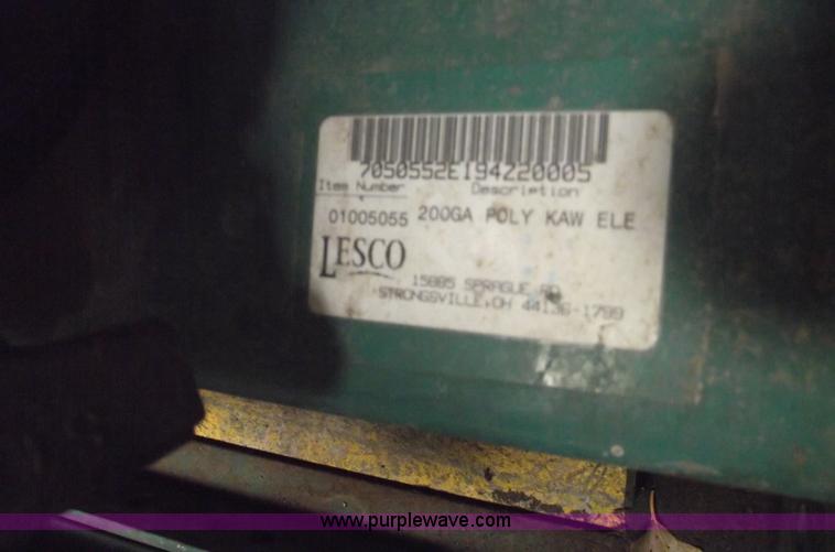 image for item A4119 Lesco 200 gallon commercial spray tank