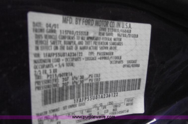 image for item A4130 2001 Ford Taurus SES