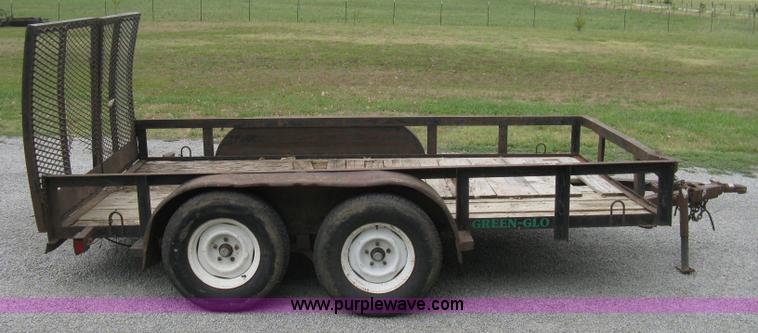 image for item A4300 1987 shop built flatbed trailer
