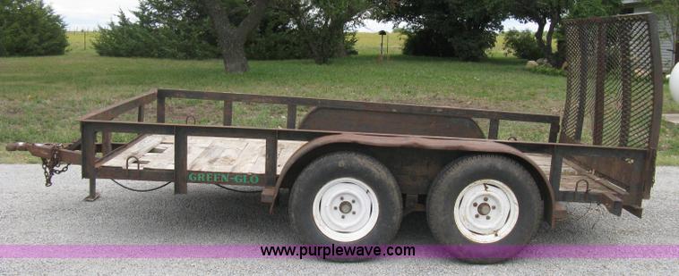 image for item A4300 1987 shop built flatbed trailer