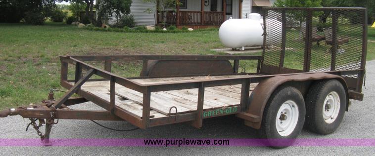 image for item A4300 1987 shop built flatbed trailer