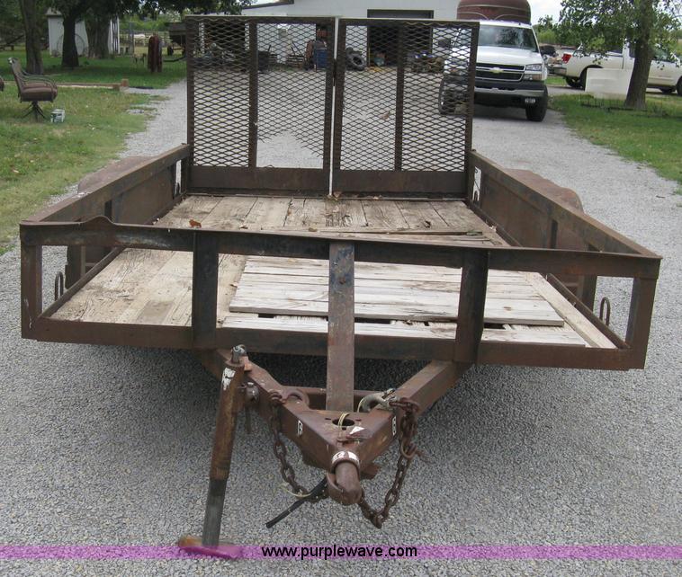 image for item A4300 1987 shop built flatbed trailer
