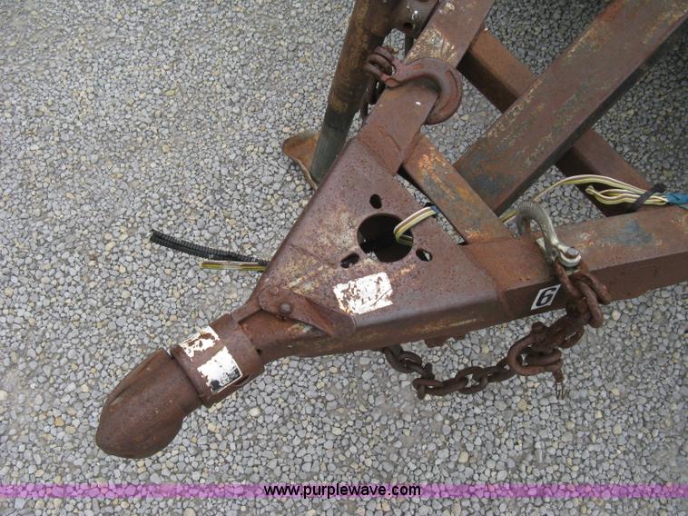 image for item A4300 1987 shop built flatbed trailer