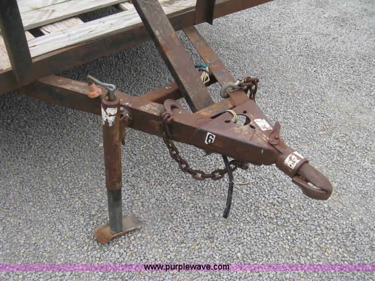 image for item A4300 1987 shop built flatbed trailer