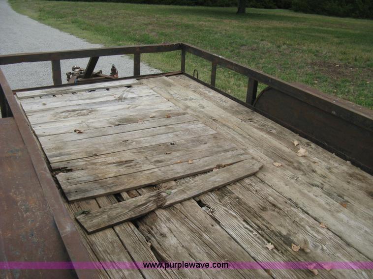 image for item A4300 1987 shop built flatbed trailer