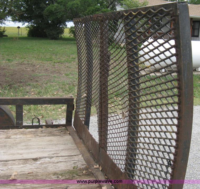 image for item A4300 1987 shop built flatbed trailer