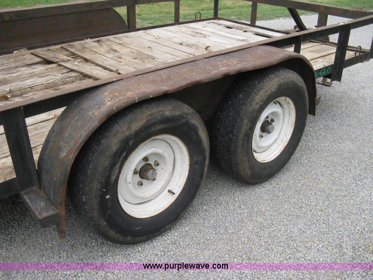image for item A4300 1987 shop built flatbed trailer