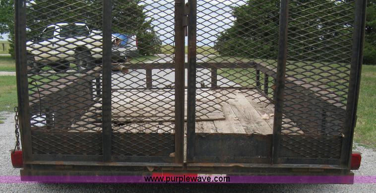 image for item A4300 1987 shop built flatbed trailer