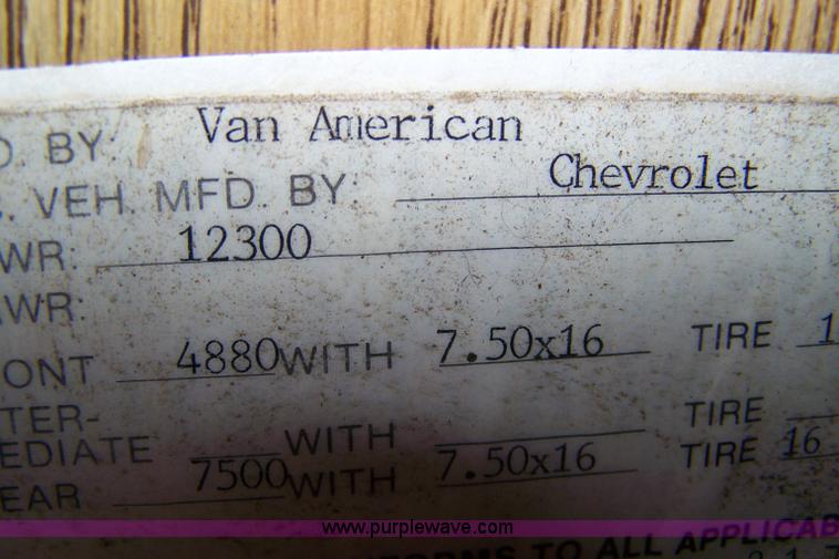 image for item A4530 1987 Chevrolet P30 25' American/Cobra motor home