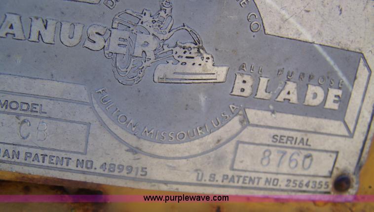 image for item A9504 Danuser CB 5' rear blade