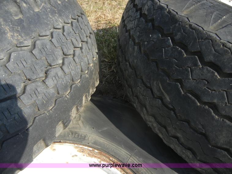 image for item A9933 (3) used tires with eight-hole spoke rims