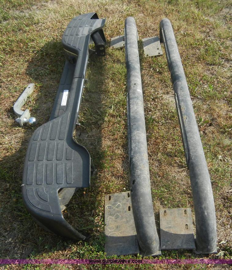 image for item A9934 Rear bumper and side rails off of Chevrolet pickup truck