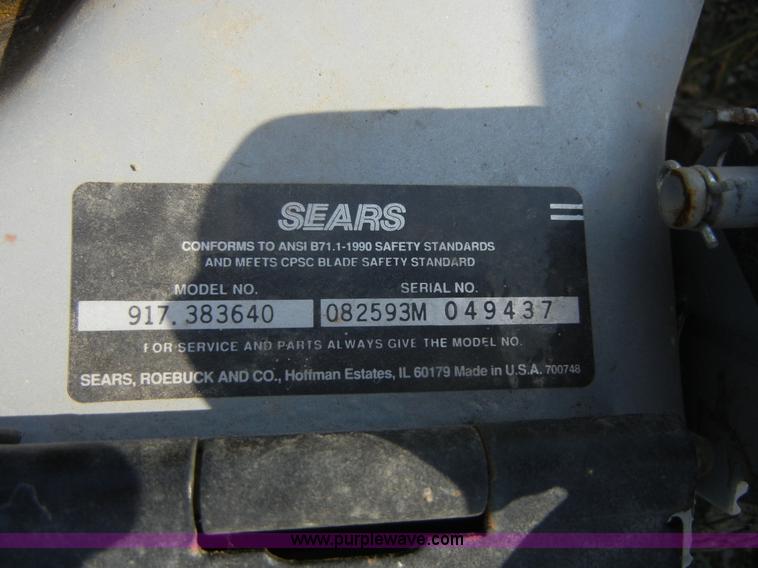 image for item A9938 John Deere RX75 lawn mower