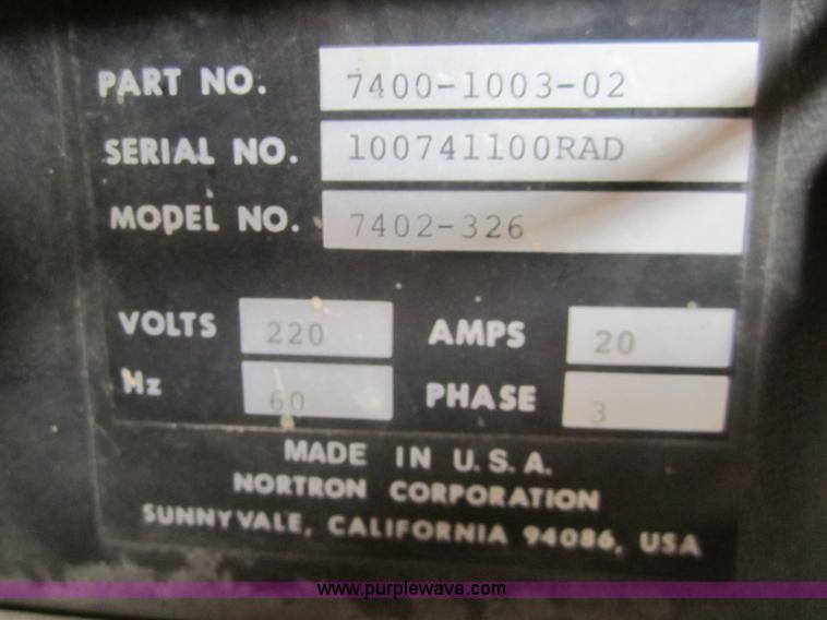 image for item C9760 Nortron 7402-326 tire balancer