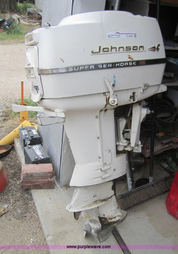 image for item C9761 Johnson Super Sea Horse 35 outboard engine
