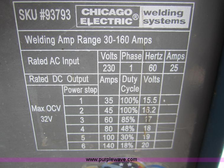 image for item C9762 Chicago electric dual MIG welder