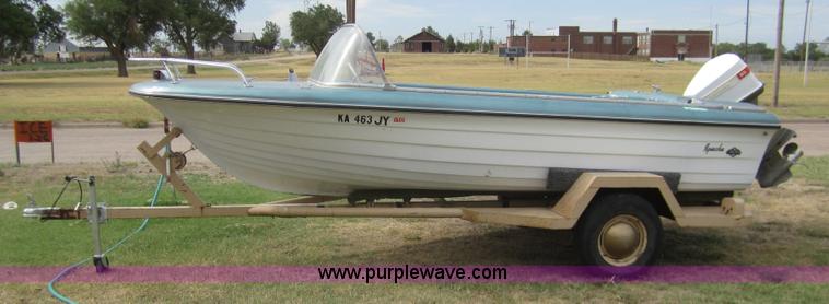 image for item C9766 Apache 16' boat with trailer