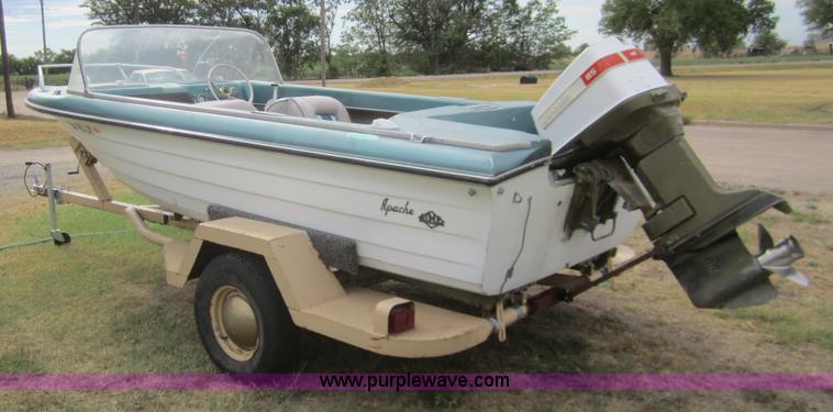 image for item C9766 Apache 16' boat with trailer