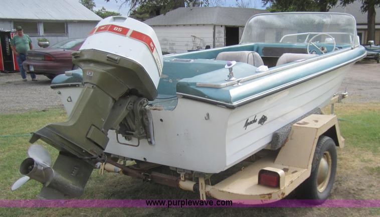 image for item C9766 Apache 16' boat with trailer