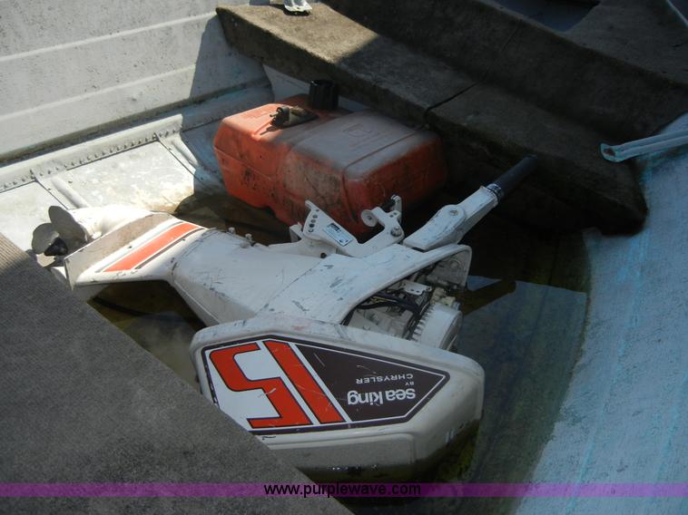 image for item D9642 14' boat with trailer