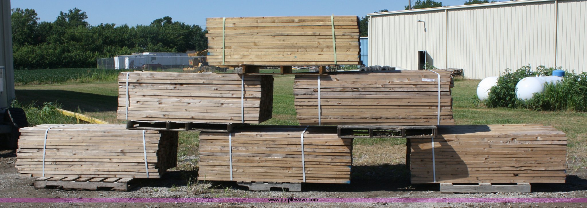 (6) pallets of 6'L 2x4 timbers in Topeka, KS Item A9089 sold Purple