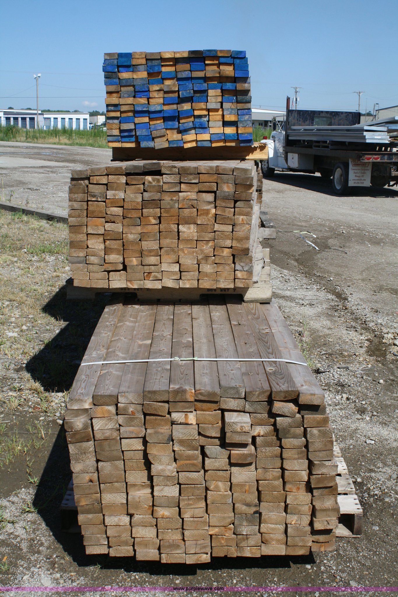 (6) pallets of 6'L 2x4 timbers in Topeka, KS Item A9089 sold Purple