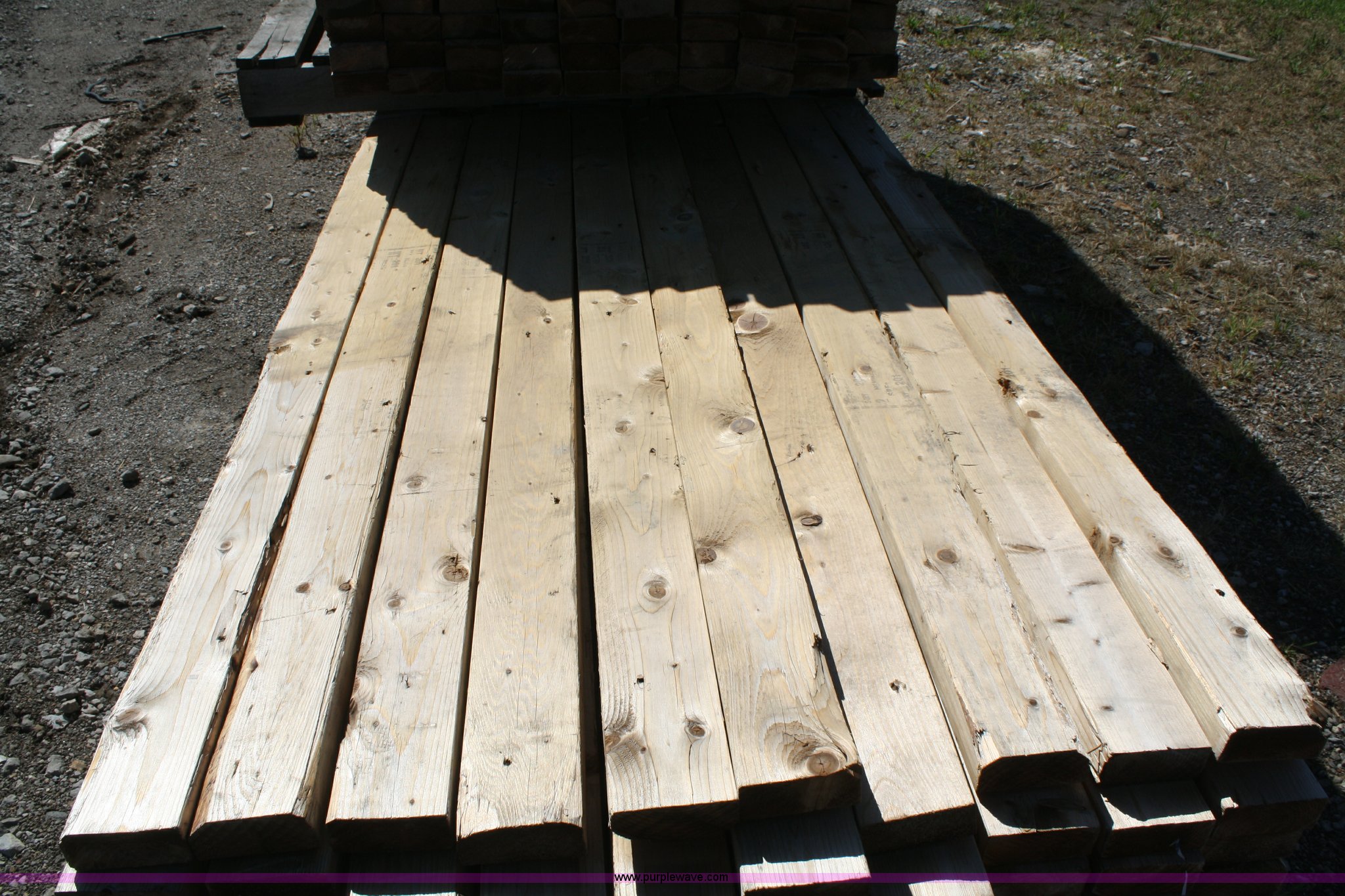 (6) pallets of 6'L 2x4 timbers in Topeka, KS Item A9089 sold Purple