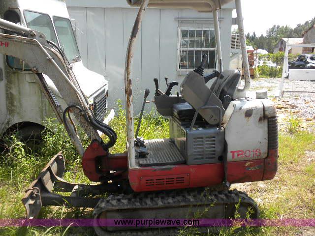 image for item A1197 2006 Takeuchi TB016 mini excavator
