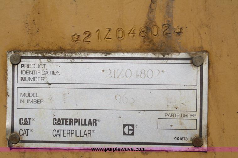 image for item A2195 1993 Caterpillar 963 track loader