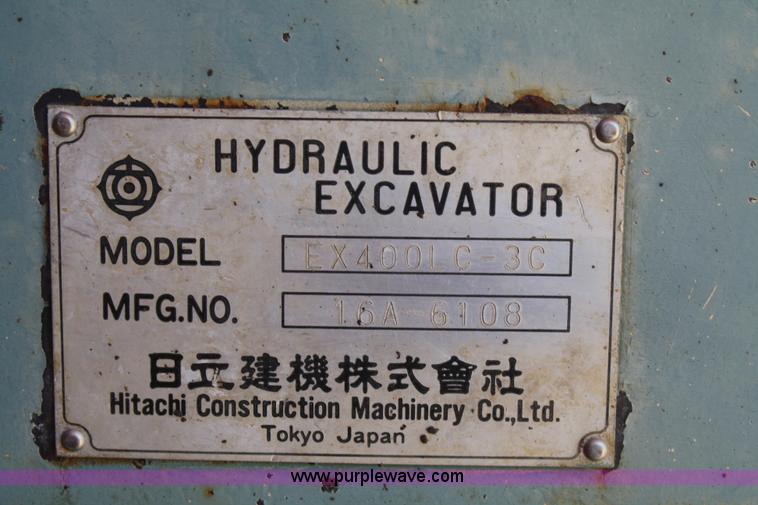 image for item A2198 1996 Hitachi EX400LC-3C excavator
