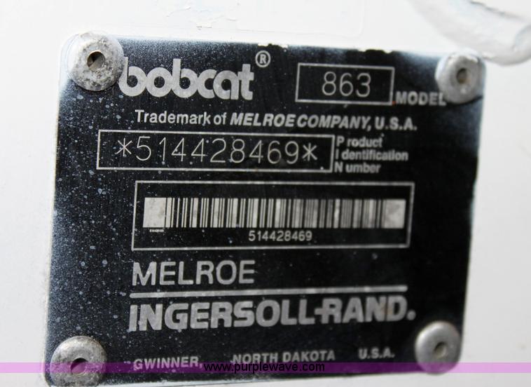 image for item A2547 1999 Bobcat 863 skid steer