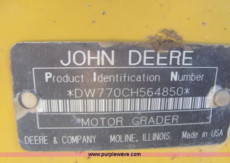 image for item A3660 John Deere 770CH motor grader
