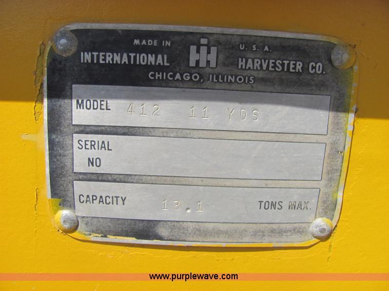 image for item A3666 International 412 scraper