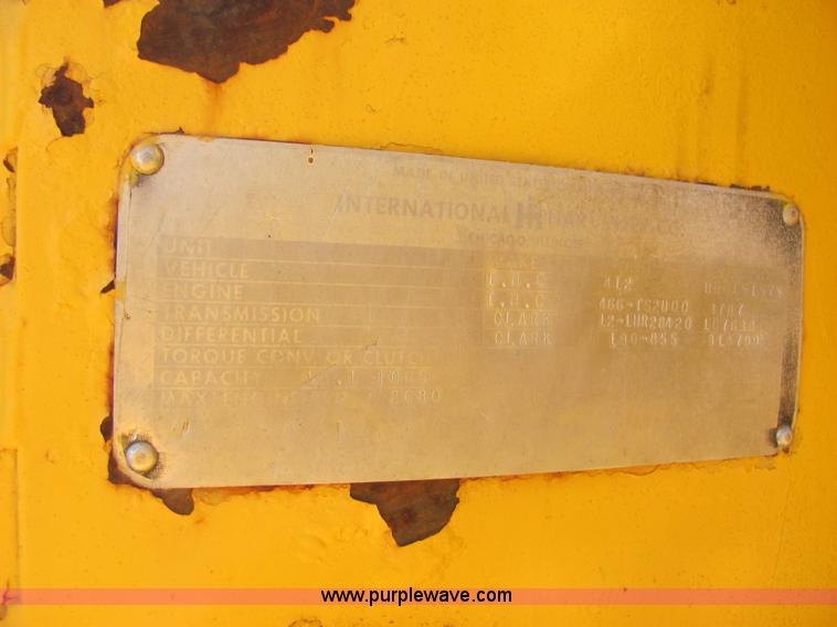 image for item A3666 International 412 scraper