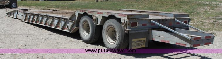 image for item A3683 1980 Heavy haul equipment trailer