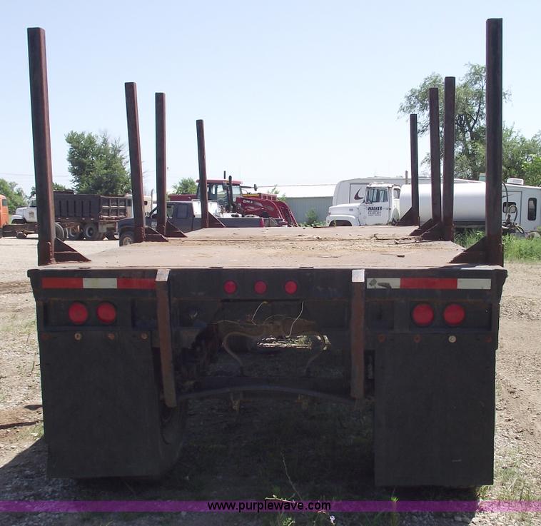 image for item A4141 Shop built 16' x 8' log trailer with dolly