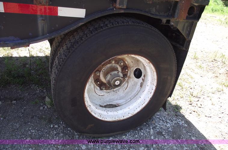 image for item A4141 Shop built 16' x 8' log trailer with dolly