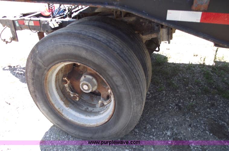 image for item A4141 Shop built 16' x 8' log trailer with dolly