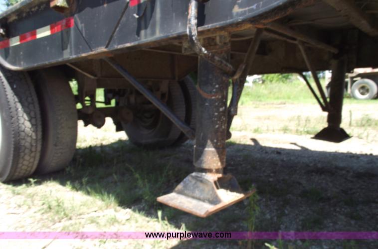 image for item A4141 Shop built 16' x 8' log trailer with dolly
