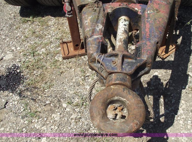 image for item A4141 Shop built 16' x 8' log trailer with dolly