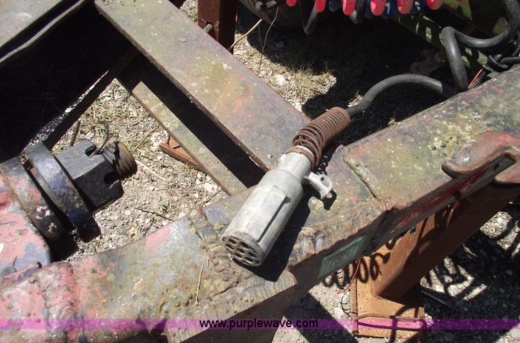 image for item A4141 Shop built 16' x 8' log trailer with dolly