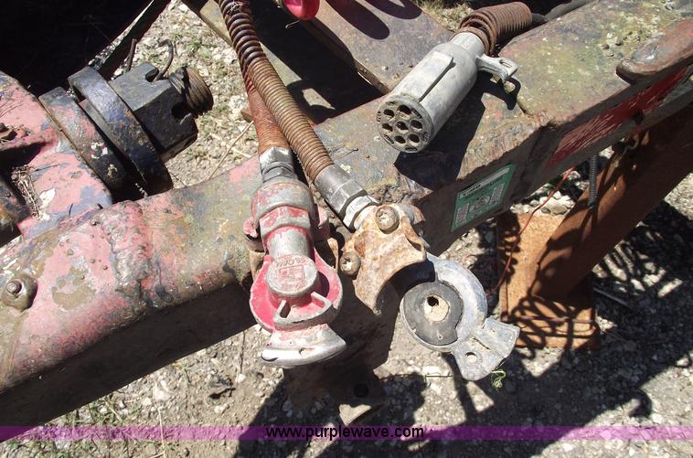 image for item A4141 Shop built 16' x 8' log trailer with dolly