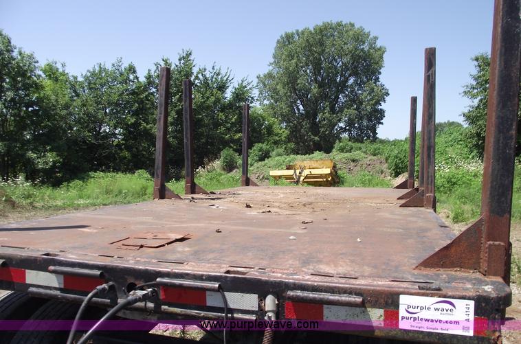 image for item A4141 Shop built 16' x 8' log trailer with dolly