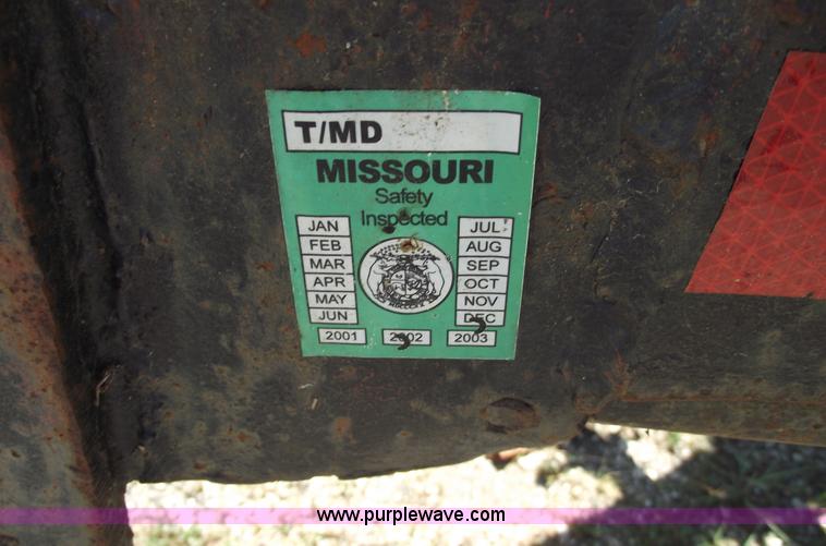 image for item A4141 Shop built 16' x 8' log trailer with dolly