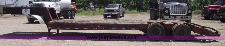 image for item A4144 1972 Fruehauf 25 ton lowboy trailer